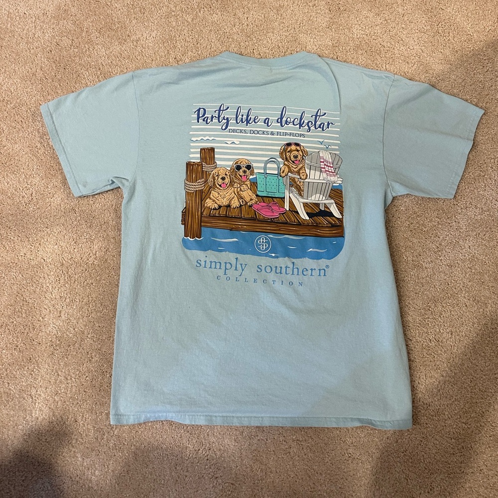 ☔️Simply Southern Party Like a Dockstar Shirt - Picture 4 of 8